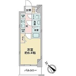 アステリ鶴舞テーセラ 1Kの間取図画像