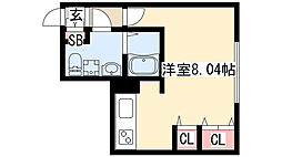 BRANCHE覚王山 ワンルームの間取図画像