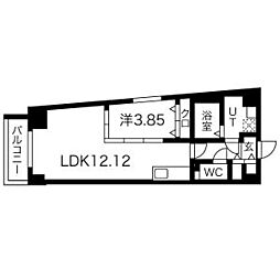 S-FORT熱田花町 1LDKの間取図画像