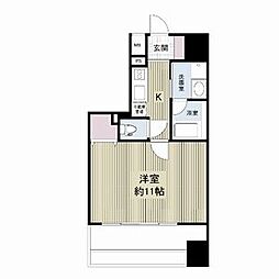 レジディア久屋大通 1Kの間取図画像