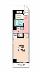 YHOスクエア 1Kの間取図画像