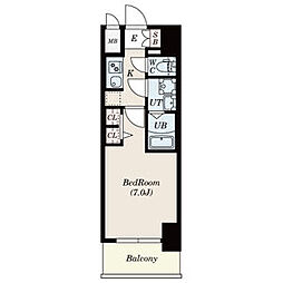 S-RESIDENCE金山3丁目 1Kの間取図画像