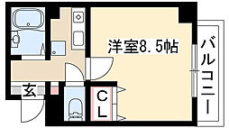 マ・メゾン吹上2002 1Kの間取図画像
