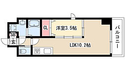 CATTLEYAGARDEN 1LDKの間取図画像