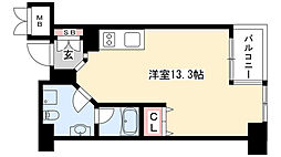 グランアベニュー栄 ワンルームの間取図画像