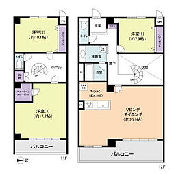 BPRレジデンス金山 3LDKの間取図画像