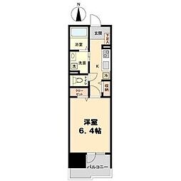 willDo太閤通 1Kの間取図画像