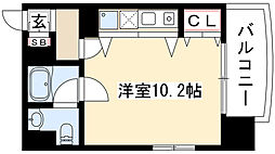 LIVCITY大須 ワンルームの間取図画像