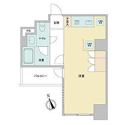 ドゥーエ大須 ワンルームの間取図画像