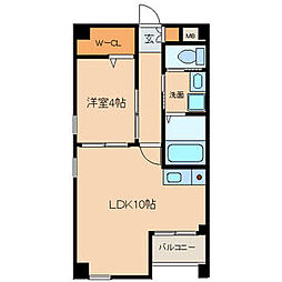 パークアベニュー東山 1LDKの間取図画像