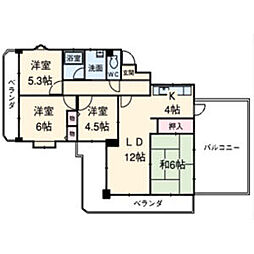 ヴェルビュ一社 2階