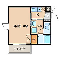 マンション 林檎の樹 2階/2A