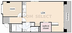 レジデンス明日香 1LDKの間取図画像