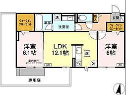 ジョイハイツ 2LDKの間取図画像
