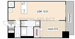 プレサンス新栄アーバンフロー 1LDKの間取図画像