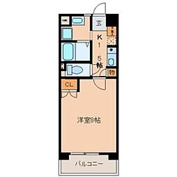 ガーデンハイツマルタカ2 1Kの間取図画像