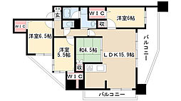 ベレーサ鶴舞公園 4LDKの間取図画像