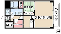 チサンマンション一社 1SLDKの間取図画像