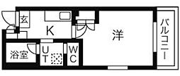 ベルウッド南山 1Kの間取図画像
