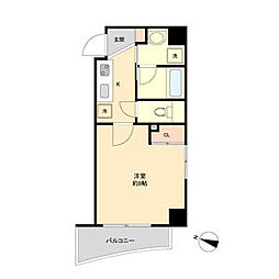 シテイライフ社が丘 1Kの間取図画像