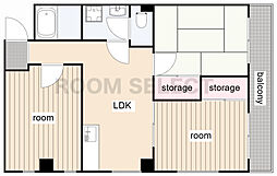 山田ハイツ 3LDKの間取図画像