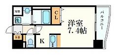 プレサンス新栄リミックス ワンルームの間取図画像