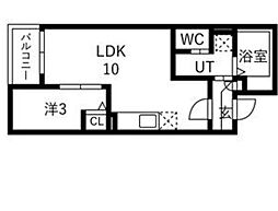 Jack inakami I 1LDKの間取図画像