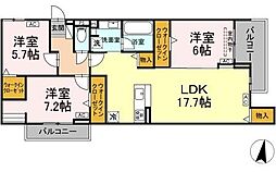 Century Grove 守山 3LDKの間取図画像