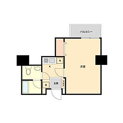 RESIDENCEGOKISOSQUARE 1Kの間取図画像