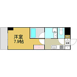 S-FORT熱田六番 1Kの間取図画像