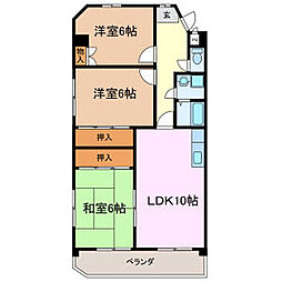 ファミール鈴木 3LDKの間取図画像