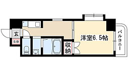 セントラル瑞穂 1Kの間取図画像