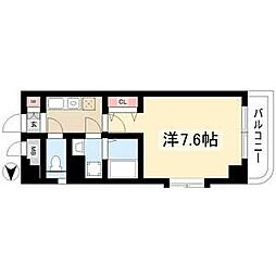 現代ハウス黄金 1Kの間取図画像