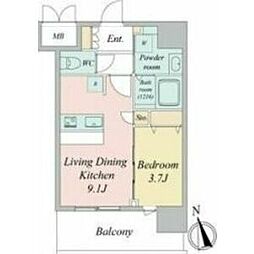 名古屋市中区門前町マンション 1LDKの間取図画像