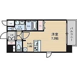プレサンス名古屋STATIONアライブ 1Kの間取図画像