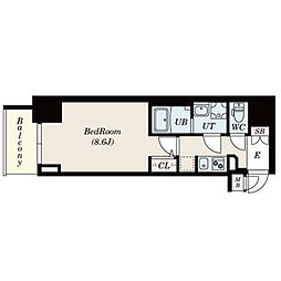 S-RESIDENCE東別院 1Kの間取図画像