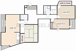 パークサイドコート 3LDKの間取図画像