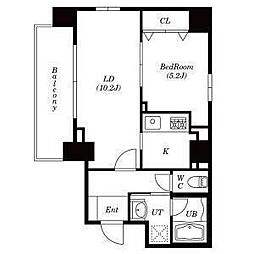 パーチェパラッツォ 1LDKの間取図画像
