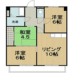 アクセスヒル 3LDKの間取図画像