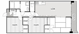 メモリータイム 3LDKの間取図画像