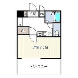 プロビデンス泉 1Kの間取図画像