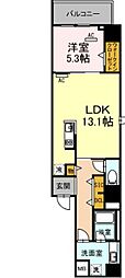 ダイワシティー中村公園 1LDKの間取図画像