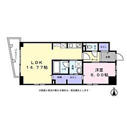 名駅南サクセス8 1LDKの間取図画像