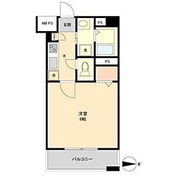 willDo金山正木 1Kの間取図画像