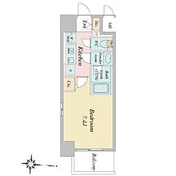 BPRResidence丸の内 1Kの間取図画像