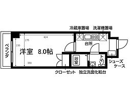 ラウレール名駅南 1Kの間取図画像