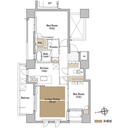 プライムメゾン御器所 1LDKの間取図画像