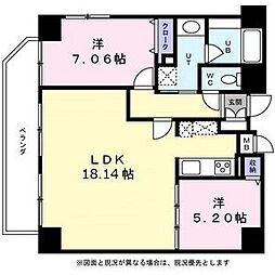 KDX泉レジデンス 2LDKの間取図画像