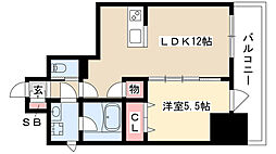 SDCourtKanayama 1LDKの間取図画像