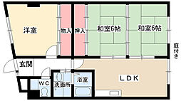 スカイハウス2 3LDKの間取図画像